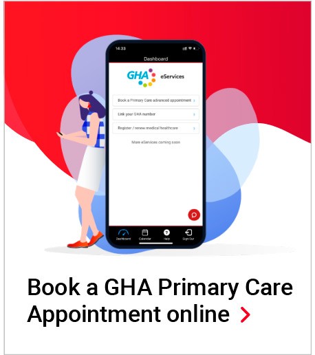 Book a GHA Primary Care Appointment online Image