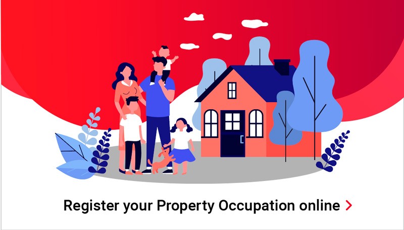 Register your Property Occupation Online Image